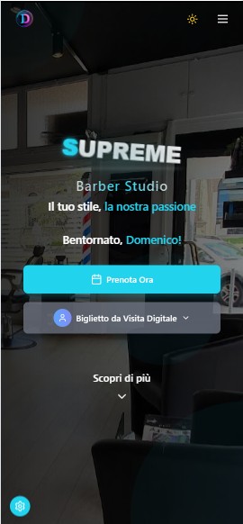 Homepage del Sistema di Prenotazioni Online sviluppato in Ticino