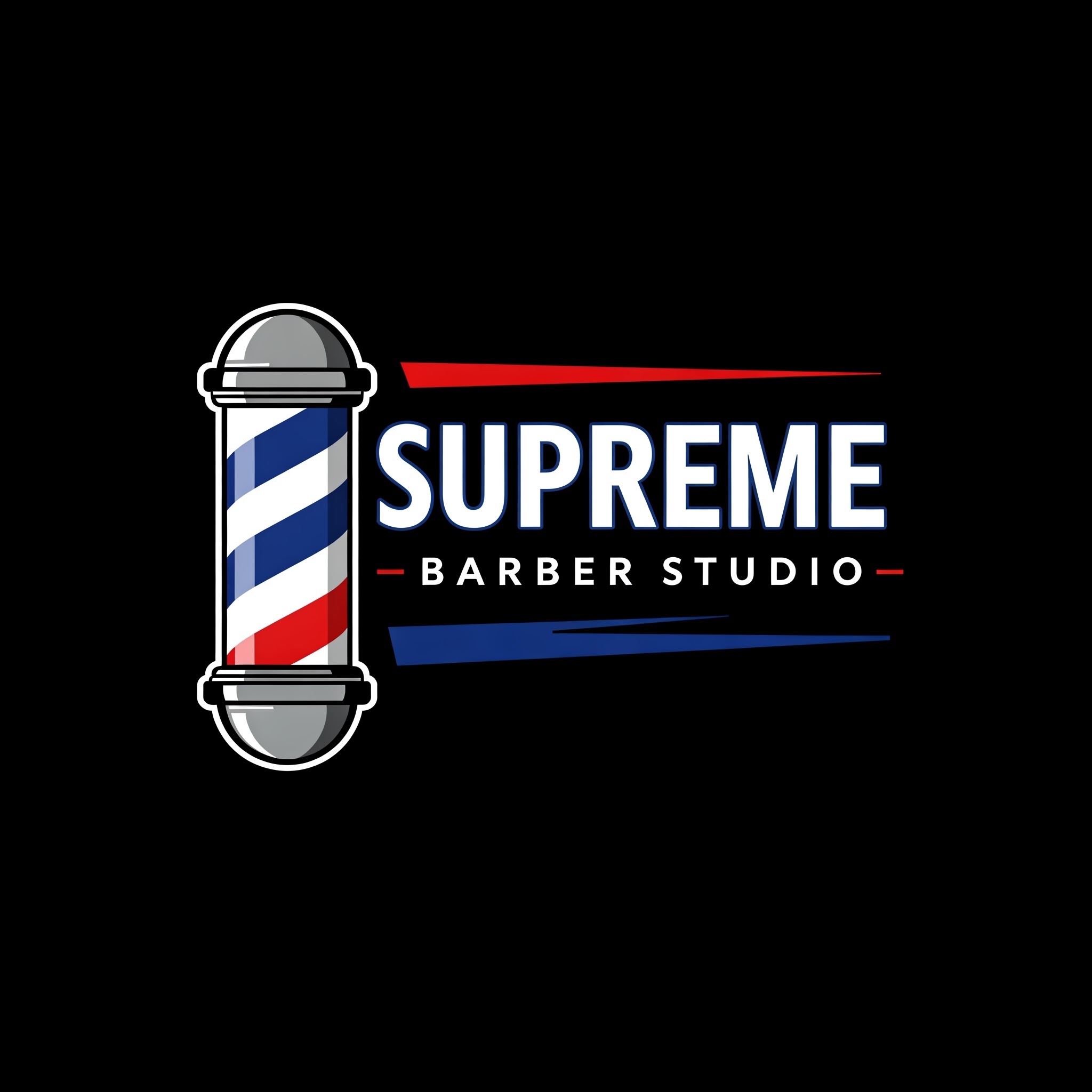 Rebranding Supreme Barber Studio Lugano realizzato da designer in Ticino